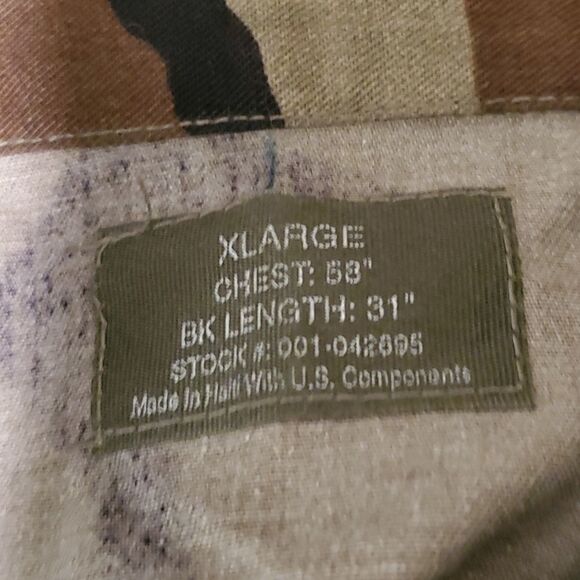 Men's camouflage zip up vest big and tall sizing - Picture 6 of 6